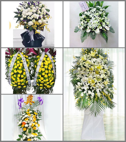 福建福州长乐市鹤上镇云路村白事花篮预定