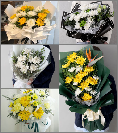 福建福州长乐市鹤上镇云路村白事花束代送